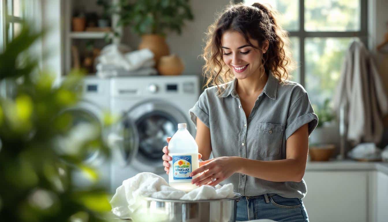 ontdek hoe je ruwe handdoeken weer heerlijk zacht maakt met een natuurlijk product in het wasbakje, zonder gebruik van chemische wasverzachters.